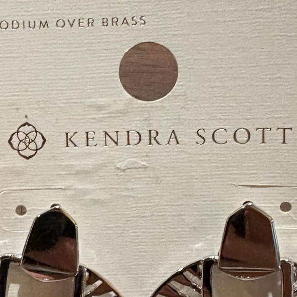Kendra Scott Hattie statement earring rhodium plated - Picture 3 of 4